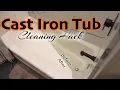 How to Clean Any Cast Iron Tub - Non-Slip Texture Must Watch So Easy