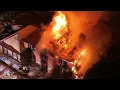 Hanover Township 3 Alarm House Fire Aerial with Fireground