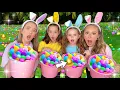 Download Lagu HUGE EASTER EGG HUNT 😱🌈🐣 *WHO WILL FIND THE GOLD EGG?!* ​⁠​⁠#fun #cute #challenge #bff #funny #trend