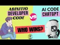 Abinitio Developer Code Vs AI ChatGPT Code Testing