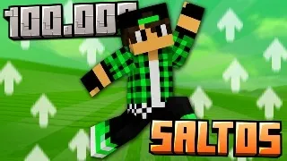 SALTÉ MÁS de 100.000 VECES en MINECRAFT ⬆️😱