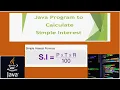 Calculate Simple interest in Java
