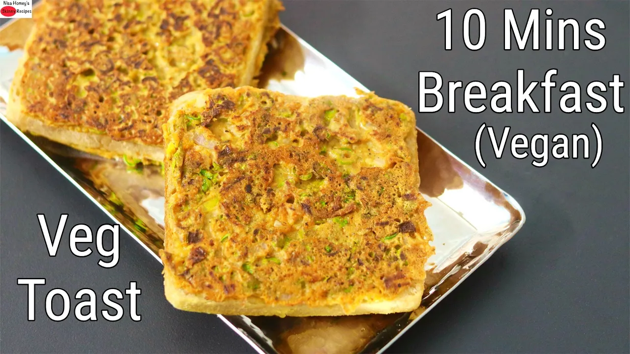 Veg Toast - 10 Mins Instant Breakfast - Besan Toast Recipe - Student  Recipes - Bachelor Recipes