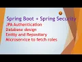 5 Spring Boot Spring Security JPA MySQL Authentication Database Design Create Repository