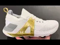 Under Armour Project Rock 4 White Metallic Gold Womens Training Shoes