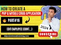 PHP MySQLi CRUD Application Tutorials Handle Function Edit Employee Cont