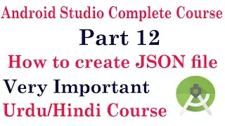 Android Studio Tutorial 12 How to makes JSON file for android studio Create JSON file