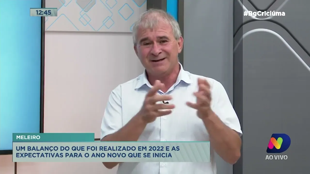 Prefeito de Meleiro, Eder Mattos faz balanço de 2022 e destaca desafios