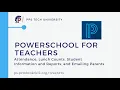 PowerSchool for Teachers Basics