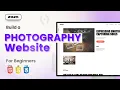 Build a Photography Website Project HTML CSS JavaScript Responsive Portfolio 2025