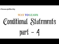 Conditional Statements Part - 4 Nataraja Murthy