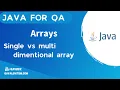 Java Arrays - Single multi dimensional array