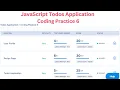 Todos Application Coding Practice 6 Answers JavaScript NxtWave intensive 2 0 No