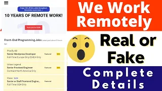 We Work Remotely Real or Fake Weworkremotely com Review We Work Remotely Jobs Scam or Legit
