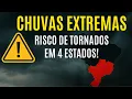 Lagu 🌪️ INMET aciona alerta vermelho! Chuvas extremas e chance de tornados em 4 estados!
