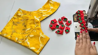 Model Blouse Back Design | Blouse Ka Design | Cutting And Stitching Back Neck Blouse Design | Blouse