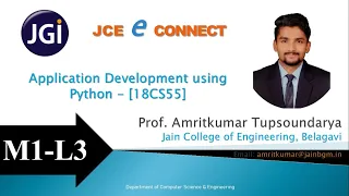 JCE CSE 18CS55 - M1