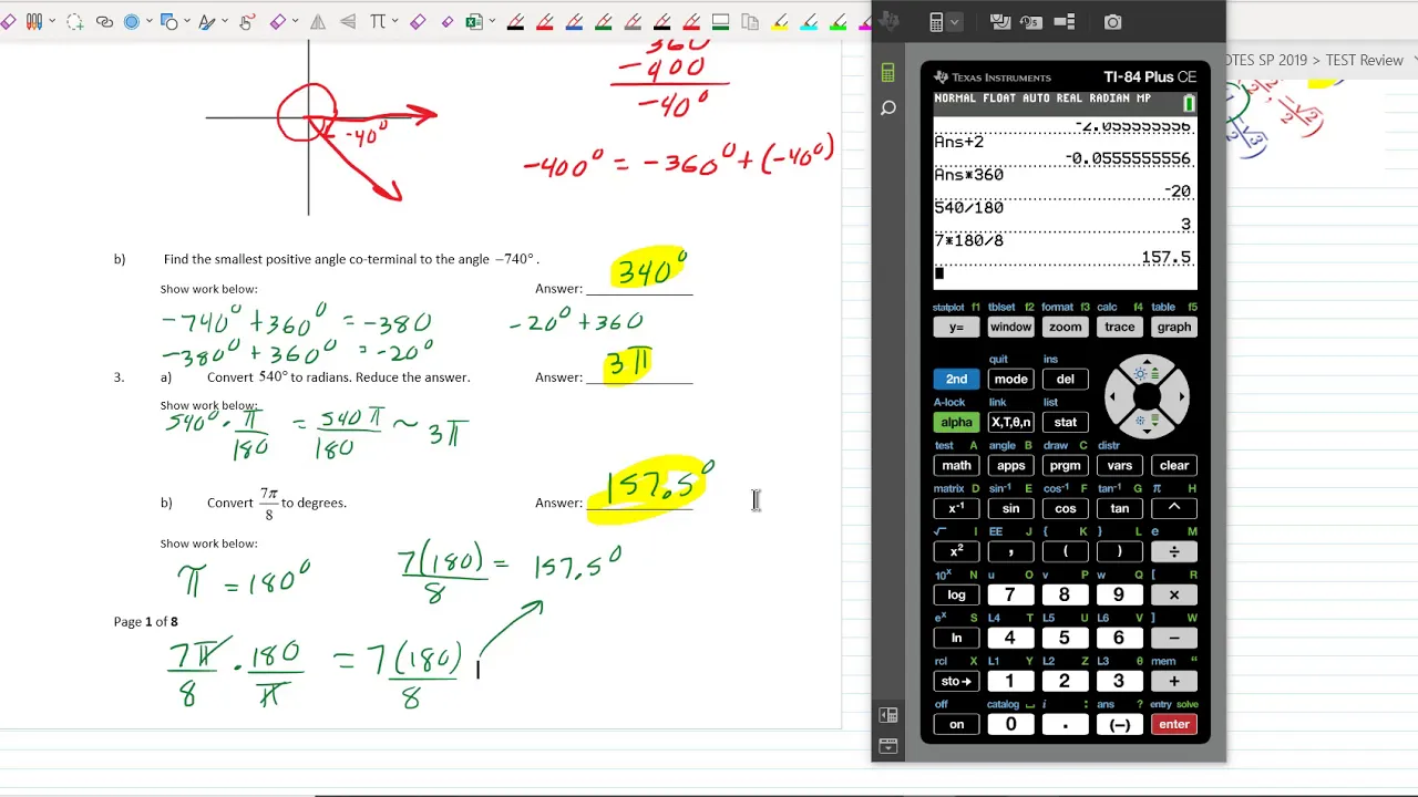 MAT 122 College Trigonometry Final Exam Review