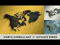 North America Map USA Canada Mexico After Effects Templates