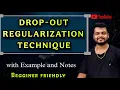 Lec 17 Dropout in Neural Network regularization techniques Dropout algorithm