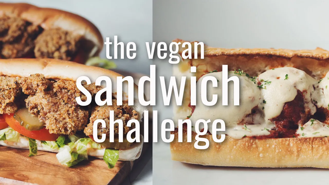 the sandwich challenge (vegan)   hot for food