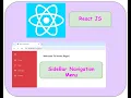 Build Sidebar Navigation Menu in React JS with React Router