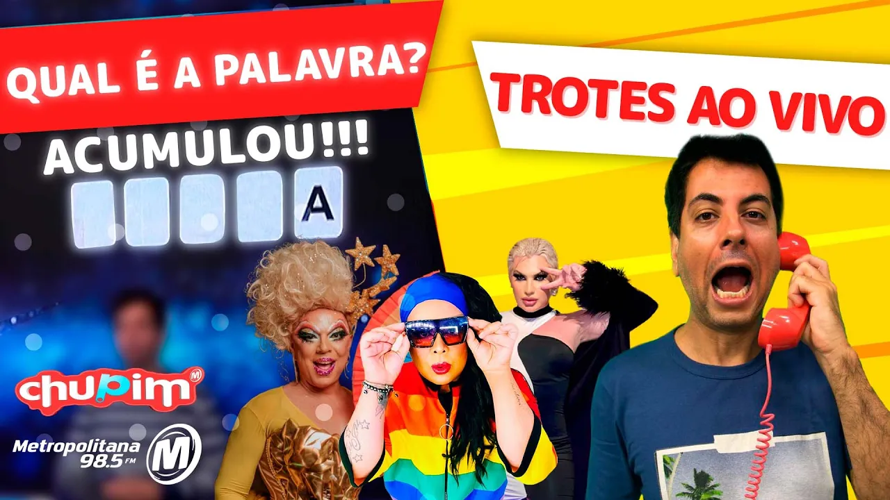 Romagaga, Juju Bonita e Tchaka Drag Queen - TROTES E A PALAVRA MISTERIOSA!!! - 08/06/2023