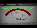 HOW TO FIND A RADIUS IN A CIRCLE ARC