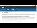 Web Based Tool for Forward and Reverse Bulk Geocoding Location Data Batch Report