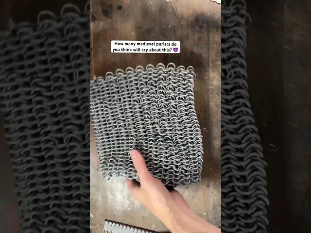 Chainmail v2.1 - 1 meter of medieval armor for cosplay video thumbnail