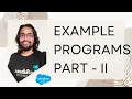 Example Programs II - String Class