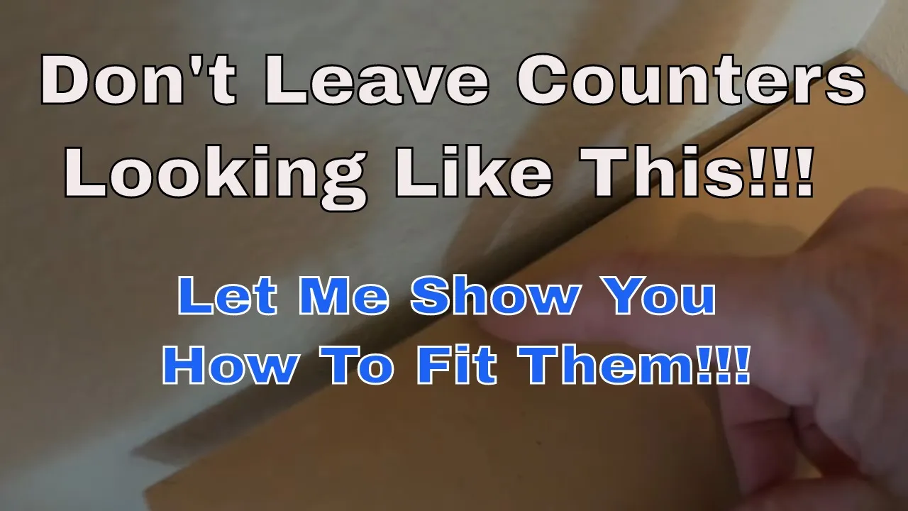 How To Scribe and Fit Countertops for Custom Cabinetry.  It's Easier Than You Think!!!