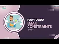 How to Add Email Constraints in Odoo - Odoo Tutorial