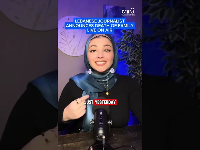 ⁣Lebanese Journalist Announces Death of Family Live on Air