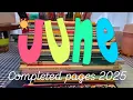 June 2025 Completed Coloring Pages