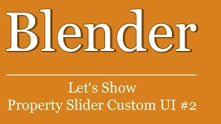 Let s Show - Blender Python Tutorial