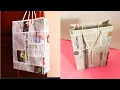 Diy Best out of waste craft Waste material Craft ideas Waste material reuse Newspaper craft