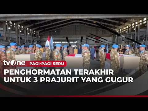 PBB dan Lebanon Berikan Penghormatan Terakhir untuk 3 Prajurit TNI
