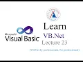 VB Net Lecture 23 Calling parameterized constructor of parent class MyClass Shared member method