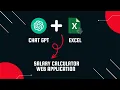 Make a web application using Chat GPT and Excel - Chat GPT