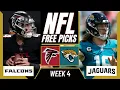 FALCONS vs JAGUARS NFL Picks and Predictions Week 4 NFL Free Picks Today