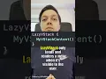 VStack vs LazyVStack