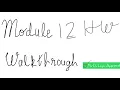 Module 12 Homework Walkthrough UTM - PSY202