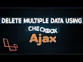 Delete Multiple Record using Checkboxes with AJAX MSQL jQuery in Laravel