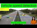 Vehicle Speed Detection with YOLOv8 Step-by-Step Tutorial