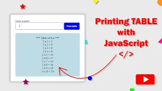 Printing table with JavaScript