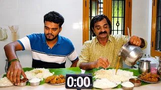 Veda Kozhi, Rice & Poondu Milagu Kulambu Eating Challenge | Last Varaikum Semma Competition! 🔥