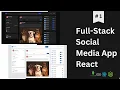 Full - Social Media App React Tailwind CSS