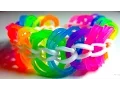 Rainbow Loom Bracelet Triple Link Chain without Loom with Two Pencils EASY
