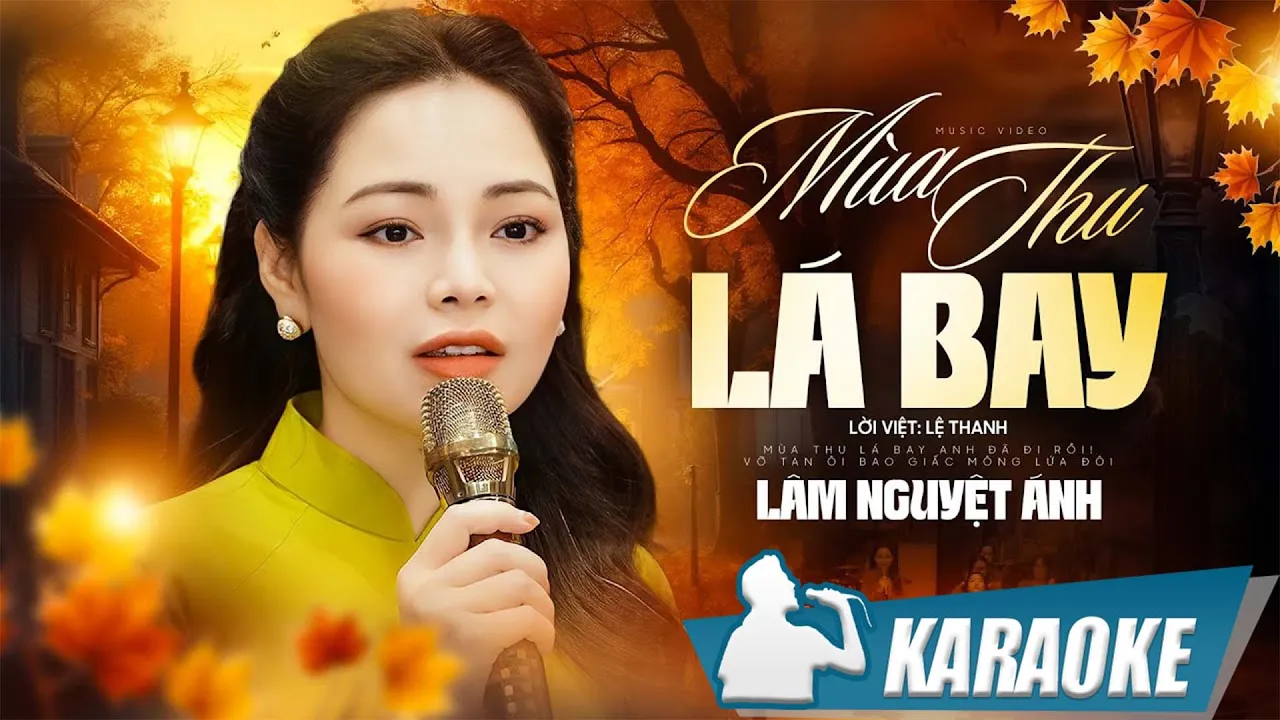 Karaoke Mùa Thu Lá Bay - Lâm Nguyệt Ánh | Karaoke Tone Nữ
